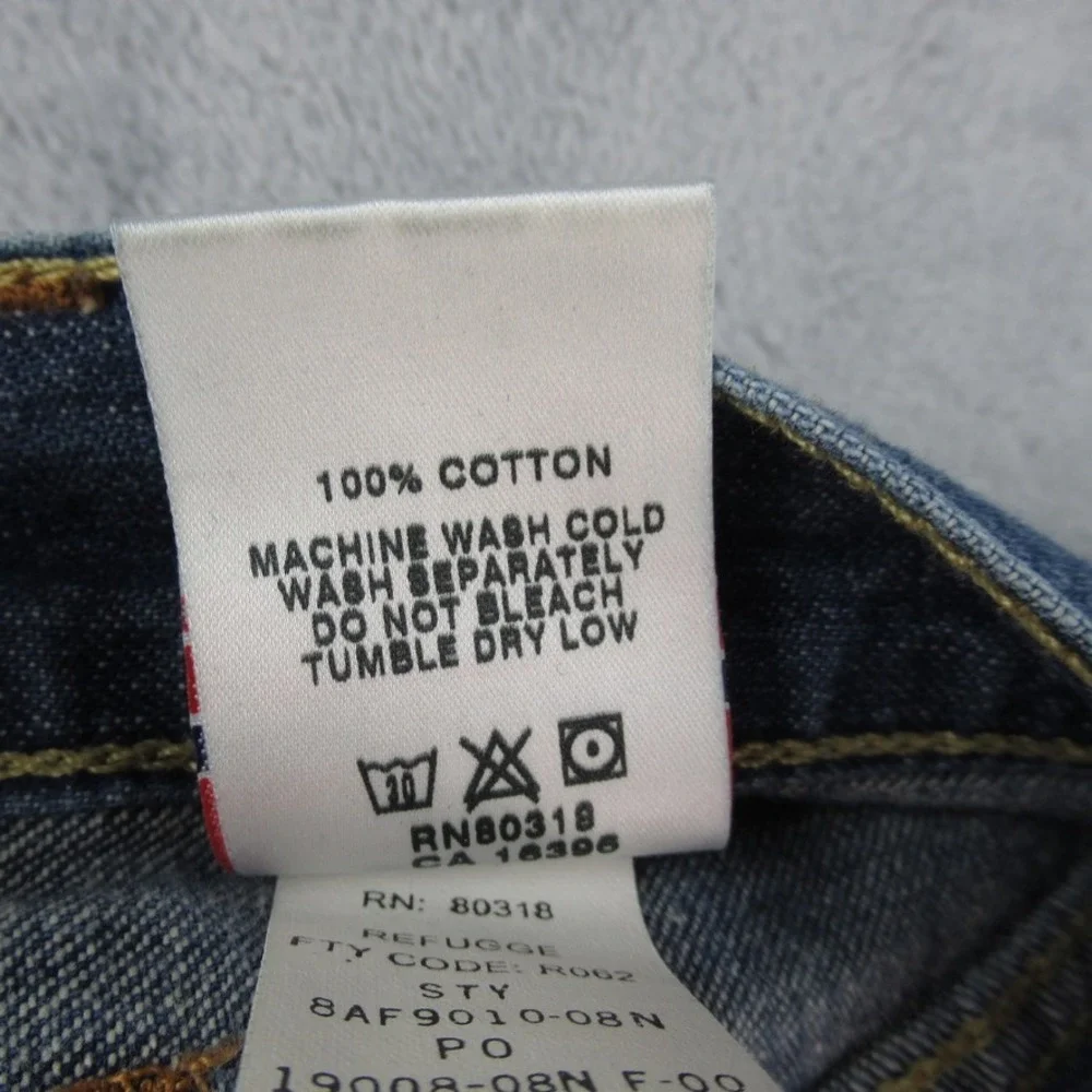Lucky Brand Dungarees Classic Fit Crop Jeans Blue Denim 8AF9010-08N Mens Size 27